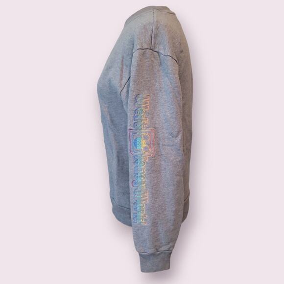 Disney Parks Mickey Mouse Rainbow Pride Crewneck – XS Gray - Picture 2 of 9